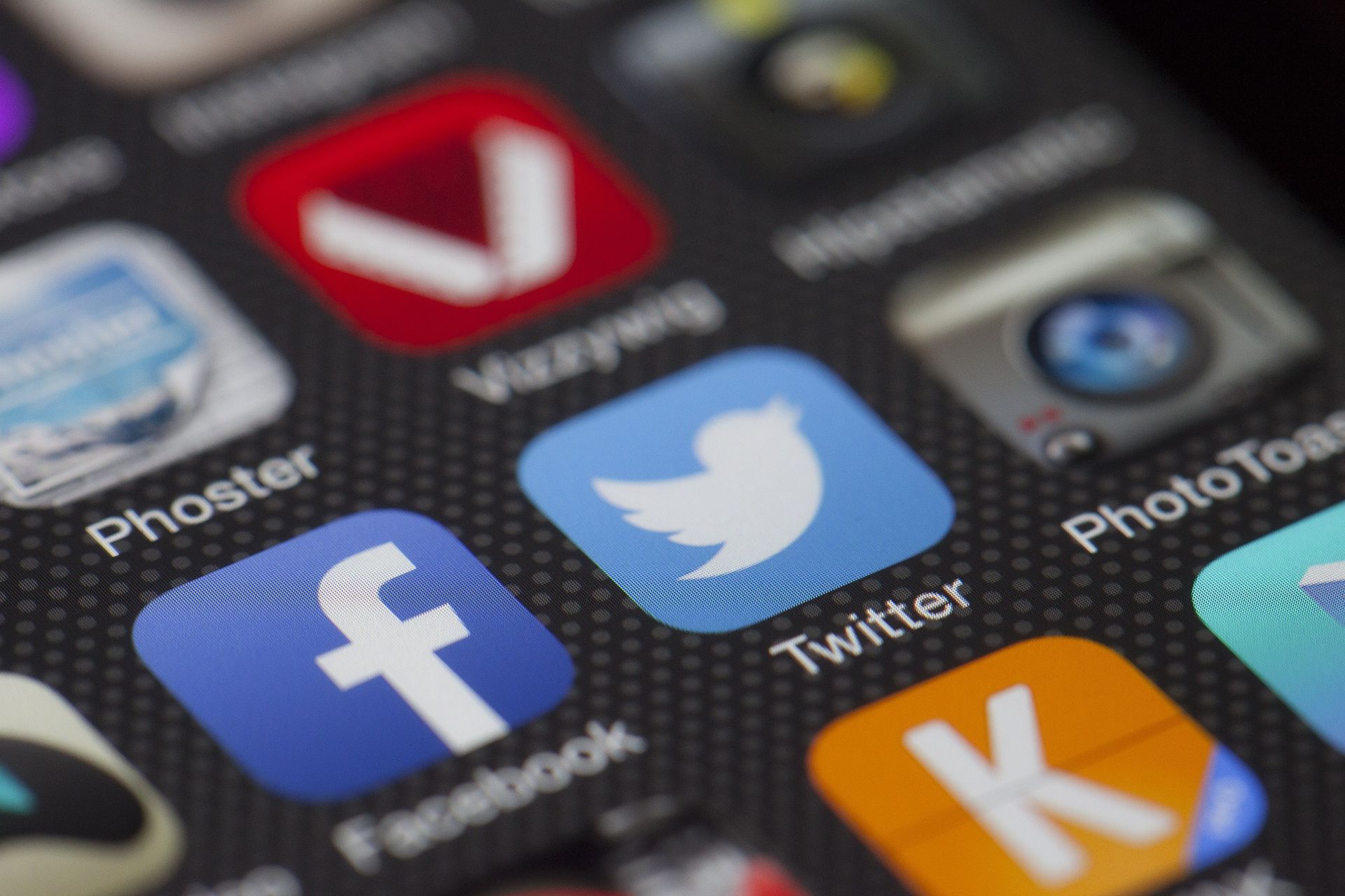 Person browsing social media anonymously